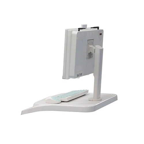 All-in-one Computer Height Adjustable Hospital Mobile Computer Cart Trolley
